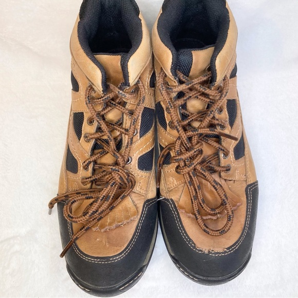 Roper Brown Lace-Up Western Boots Women’s Size 5 Youth Kids Girls Boys Size 3.5 - Picture 7 of 16